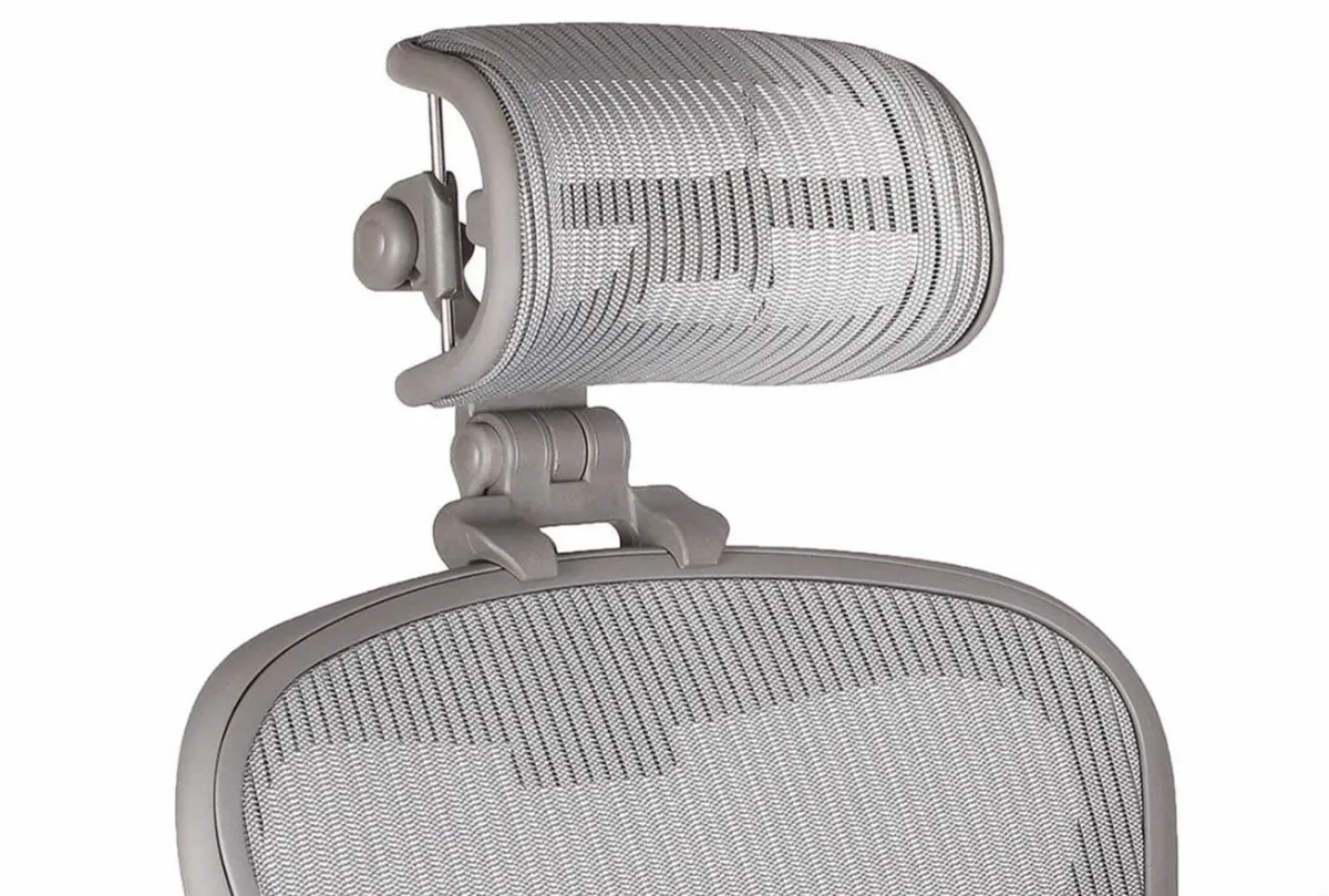 mineral grey chair headrest for aeron chair - Image 1