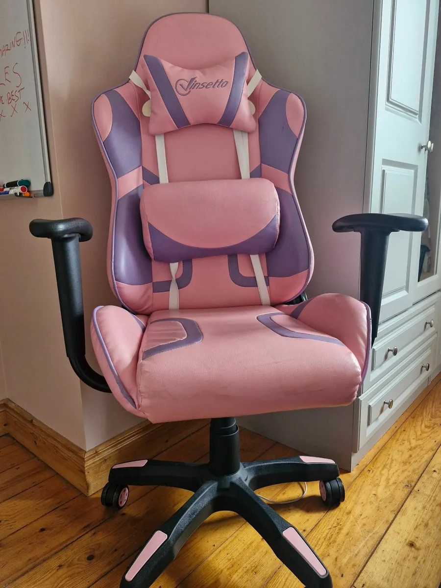 Pink Gaming Chair - Image 1