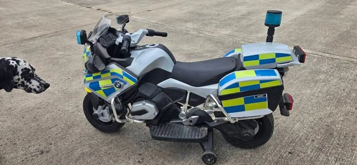 Kids Battery Police Bike - Image 1