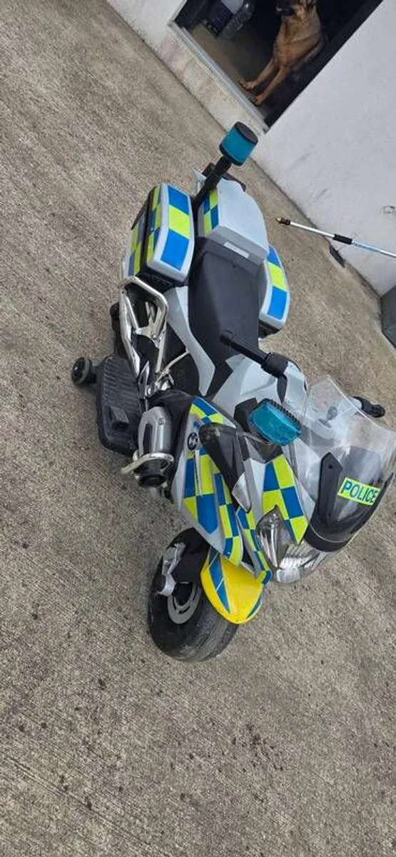 Kids Battery Police Bike - Image 3