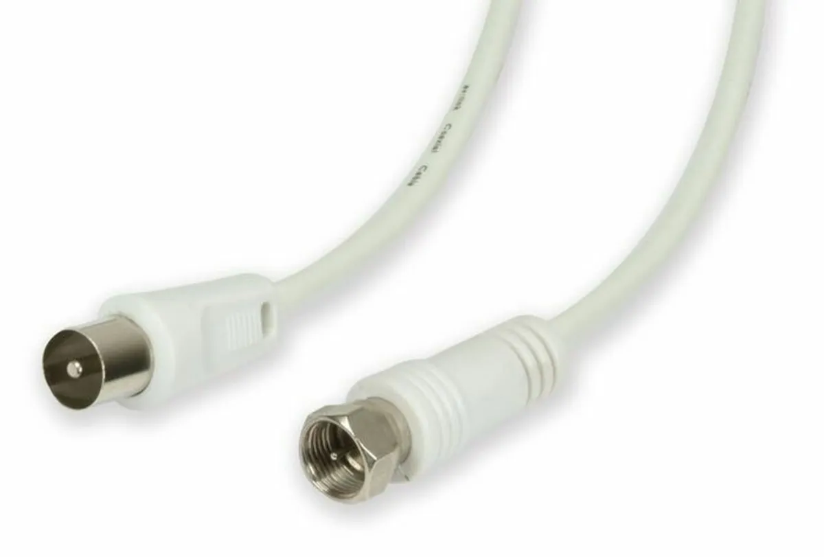 Coaxial F-type Plug to Coax Plug Lead 2 Meter - Image 2