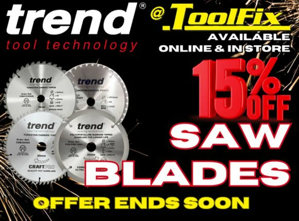 15% OFF Trend Saw Blades in ToolFix