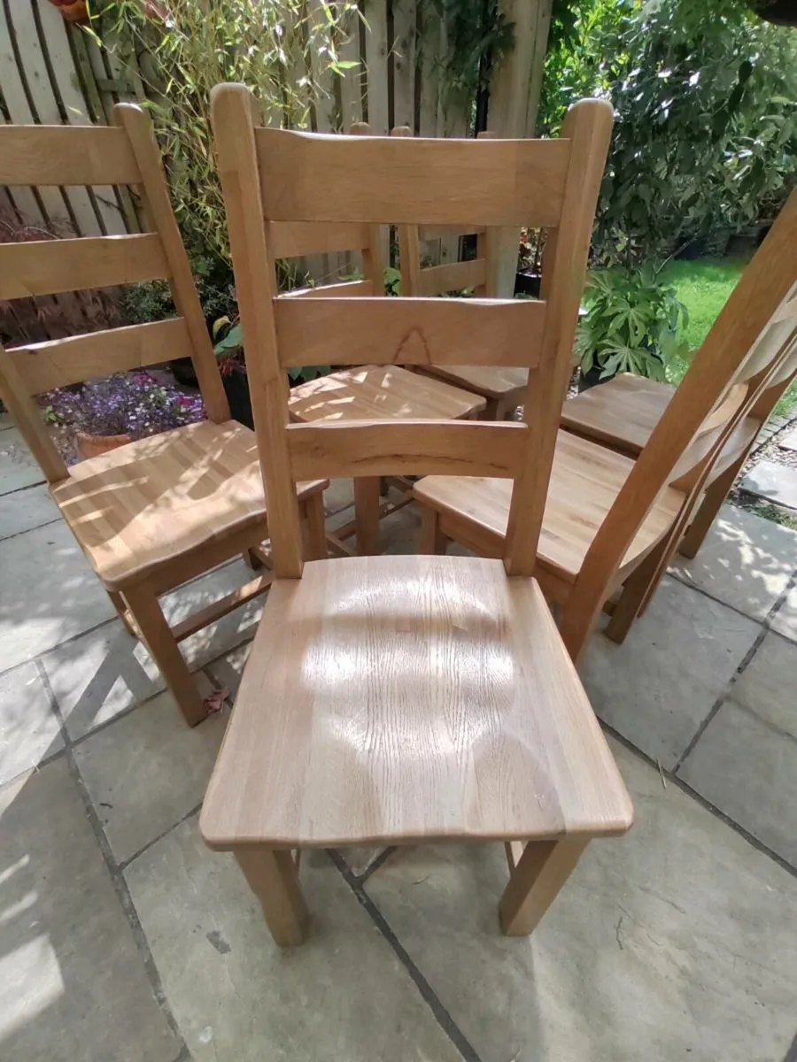6 kitchen dining chairs - Image 2