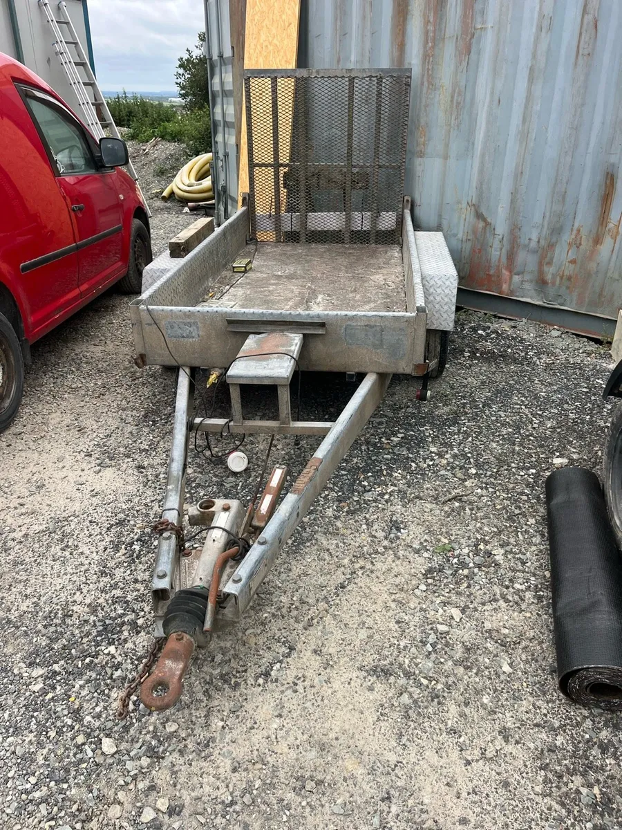 8x4 plant trailer galvanised - Image 1