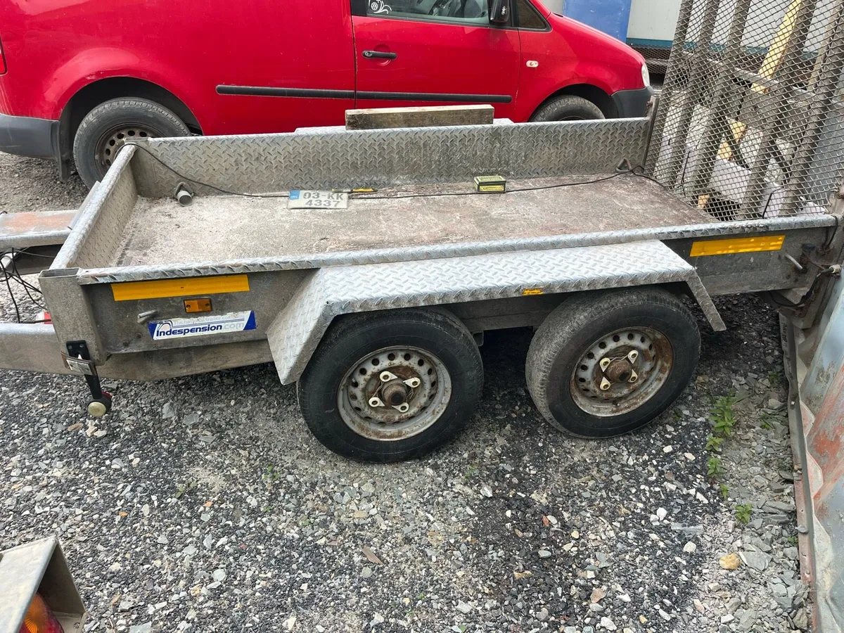 8x4 plant trailer galvanised - Image 2