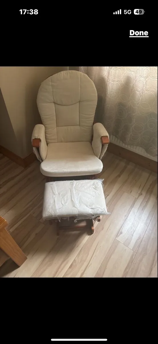 Rocking Chair and Footstool
