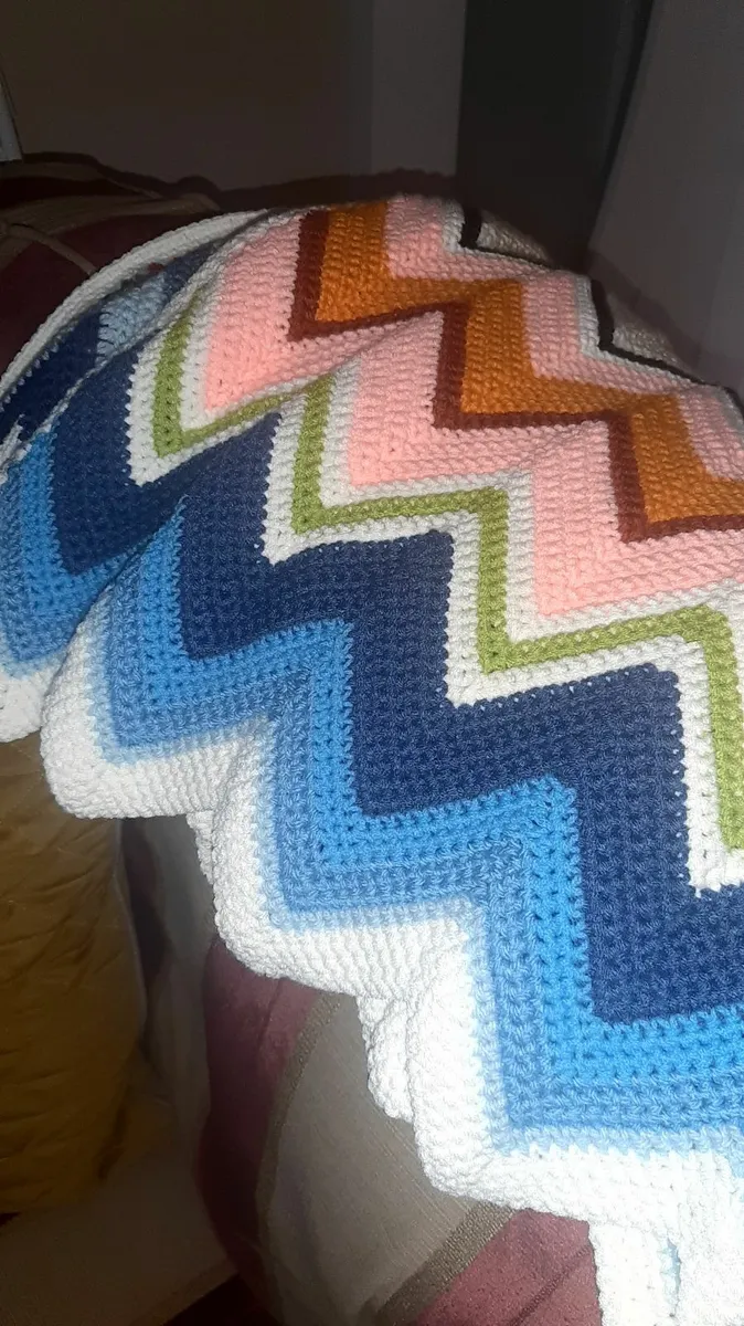Hand made by myself Crochet Blanket - Image 2