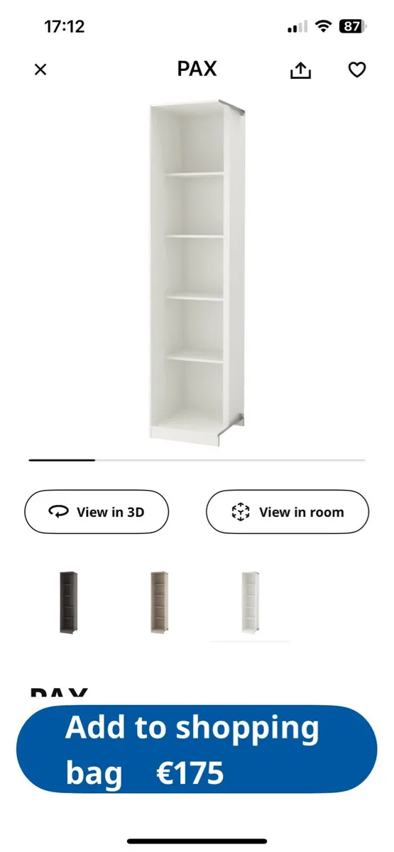 Ikea corner wardrobe - Image 1