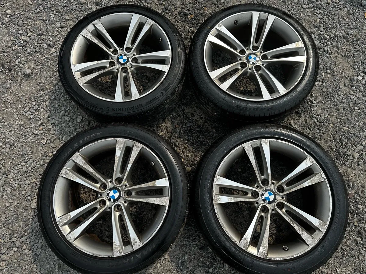 Genuine BMW 18” Alloys Good Tyres 5x120 - Image 1