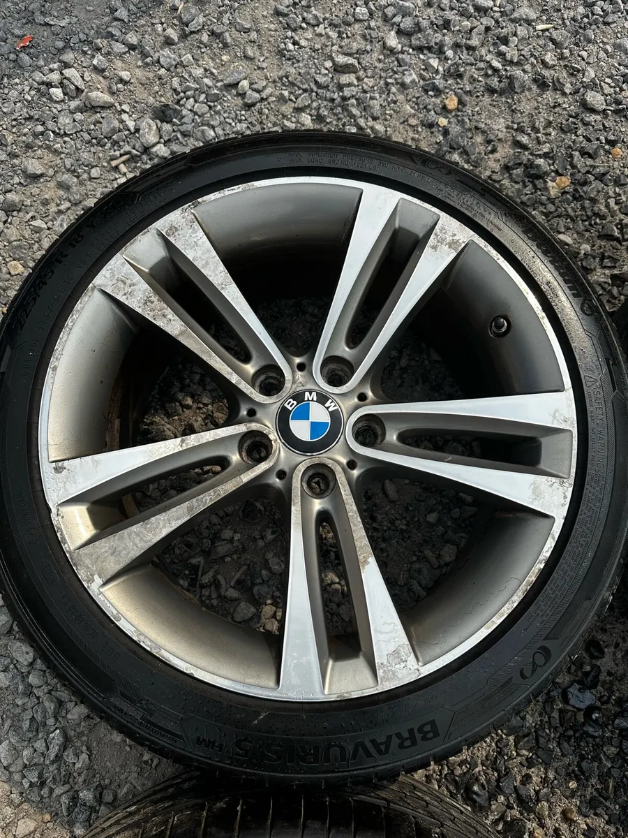 Genuine BMW 18” Alloys Good Tyres 5x120 - Image 2