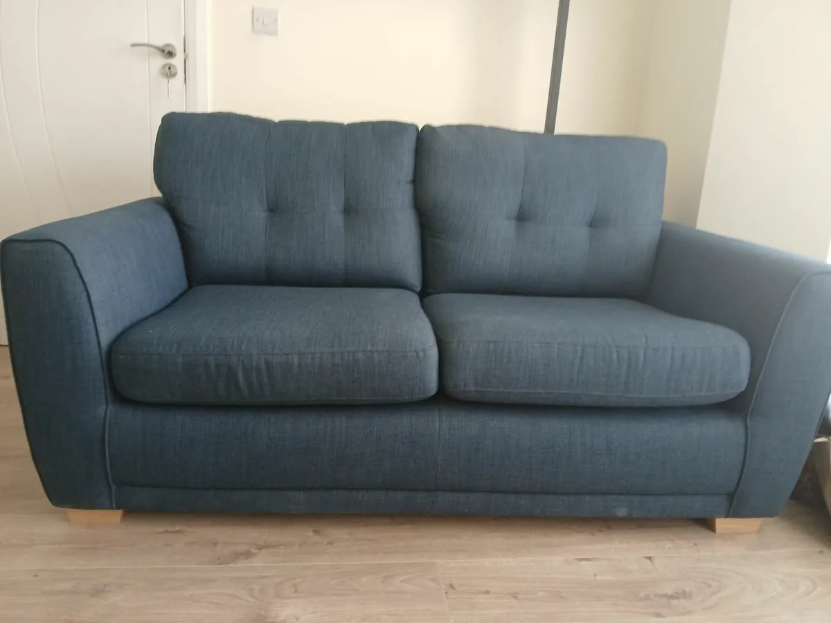 Midnight Blue 2 seater Sofa - Image 1