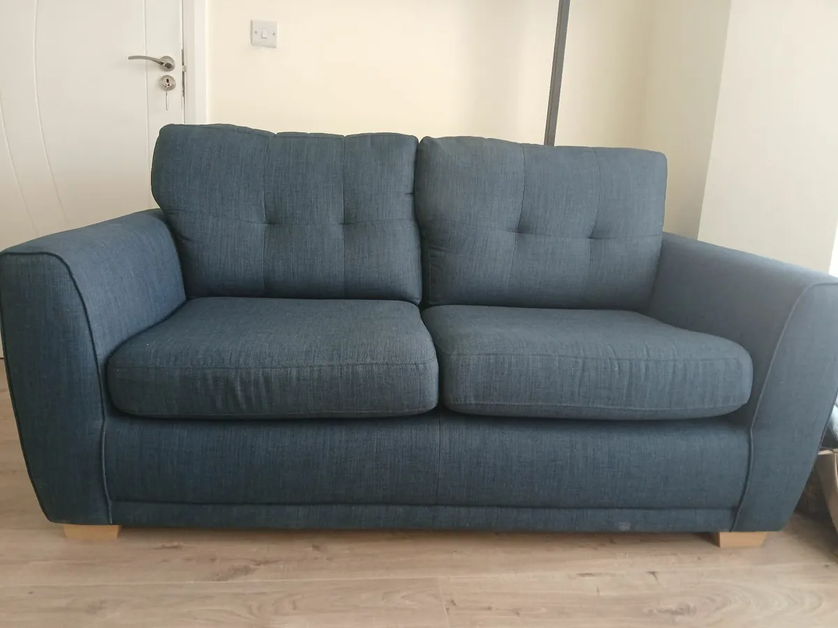 Midnight Blue 2 seater Sofa - Image 4