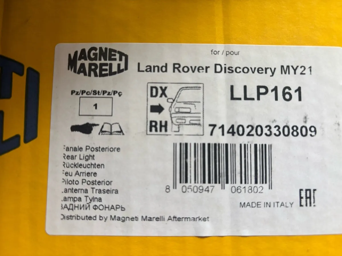 Rear tail light RH Land Rover discovery 5 - Image 4