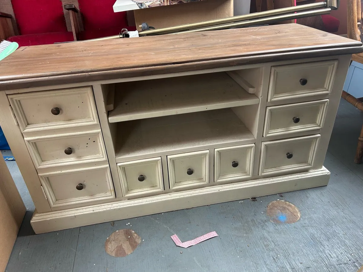 Furniture Set - Hall Table with Mirror & TV Unit - Image 3