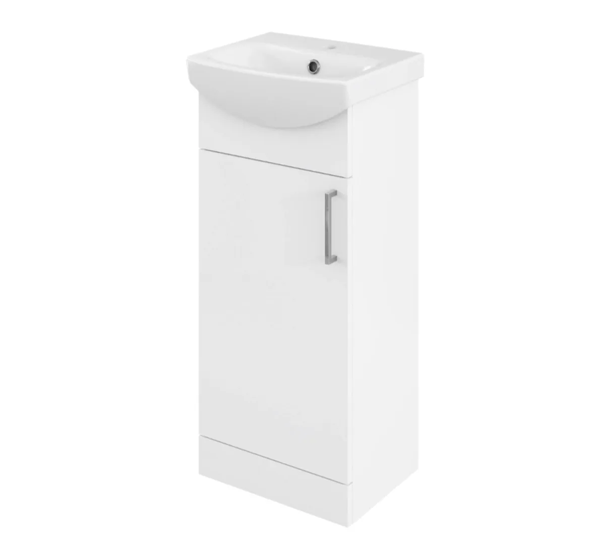 Compact 40 cm Veleka Cloakroom Vanity Unit & Basin - Image 1