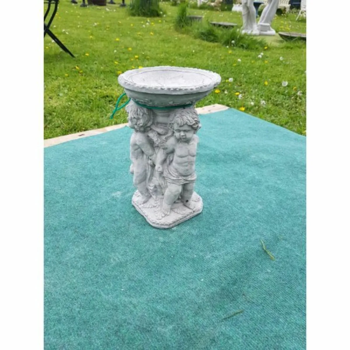 Bird Bath – Ornate Cherub – GL-BB031