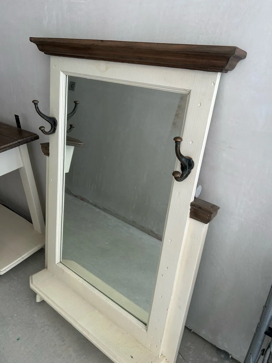 Furniture Set - Hall Table with Mirror & TV Unit - Image 2