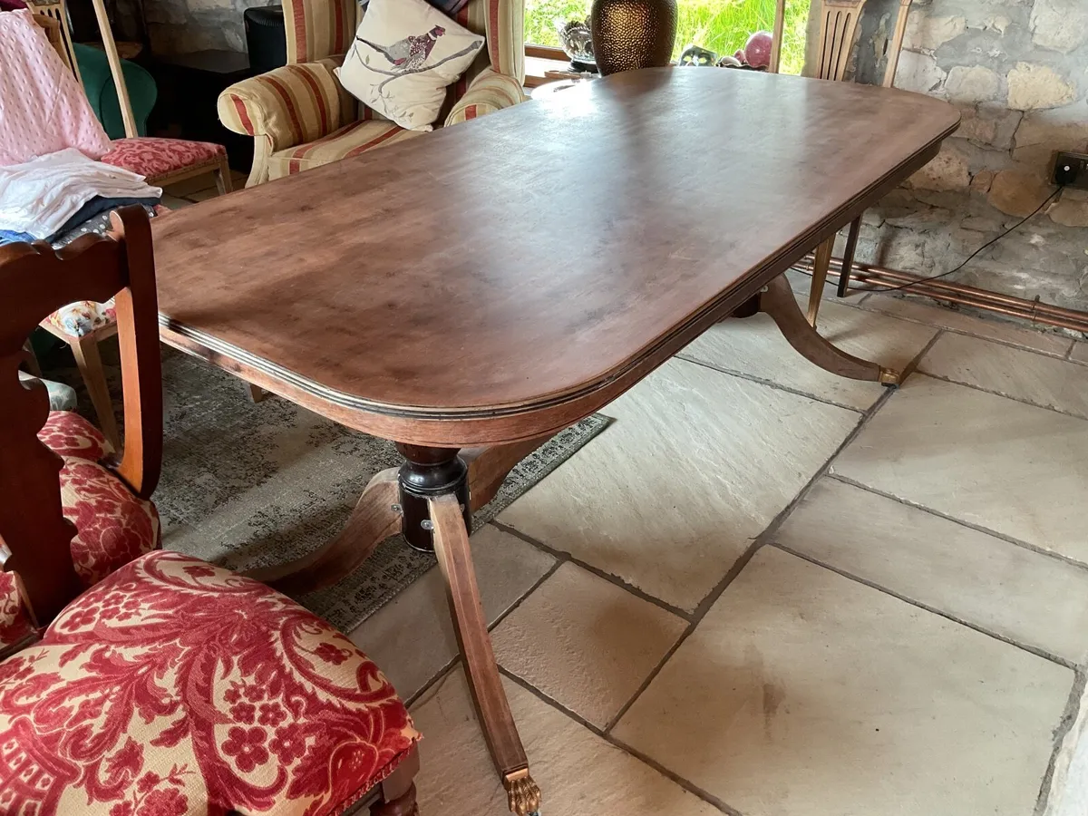 Mahogany Dining Table folding - Image 4