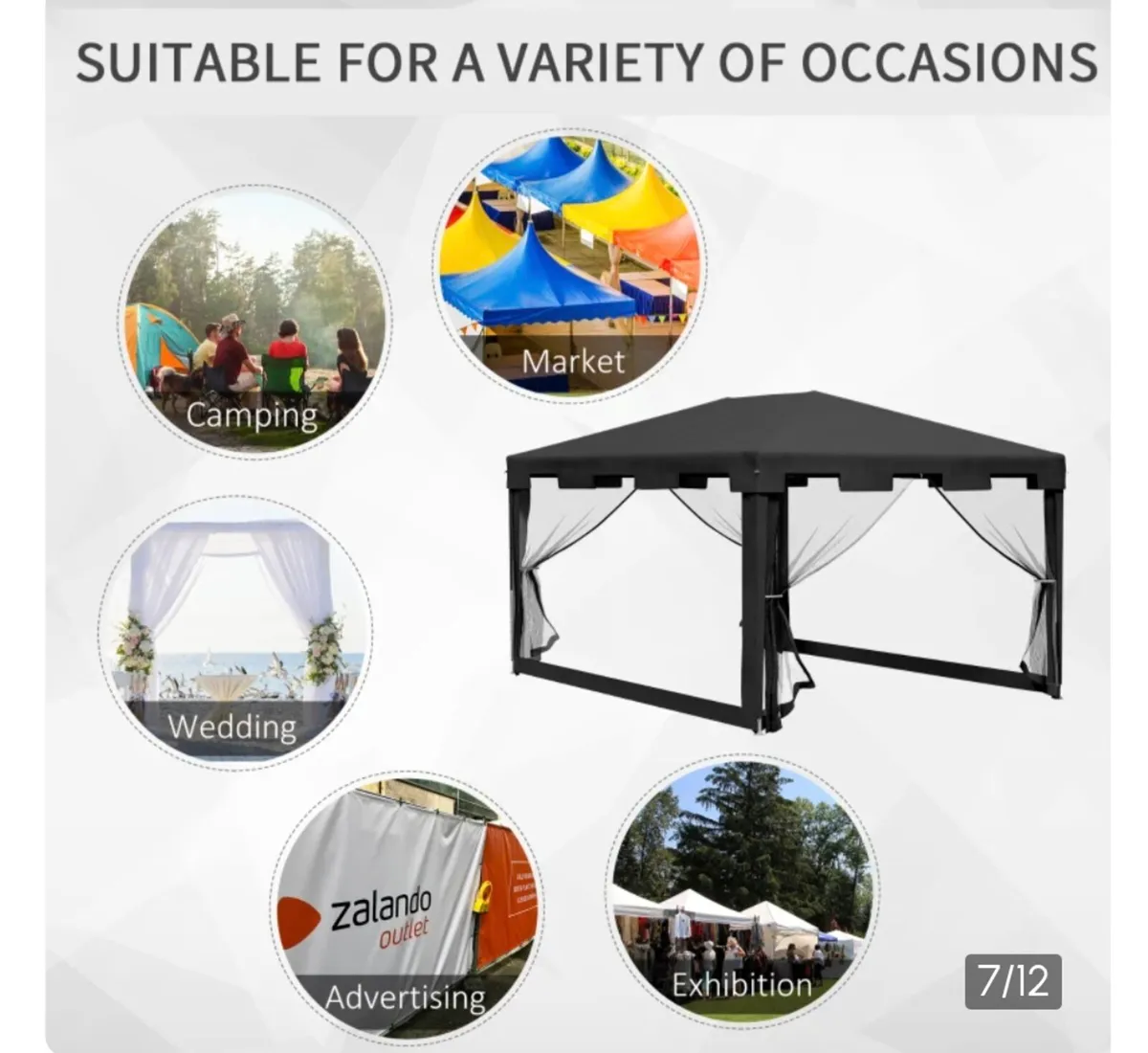 Garden gazebo/party tent 4mx3m - Image 2