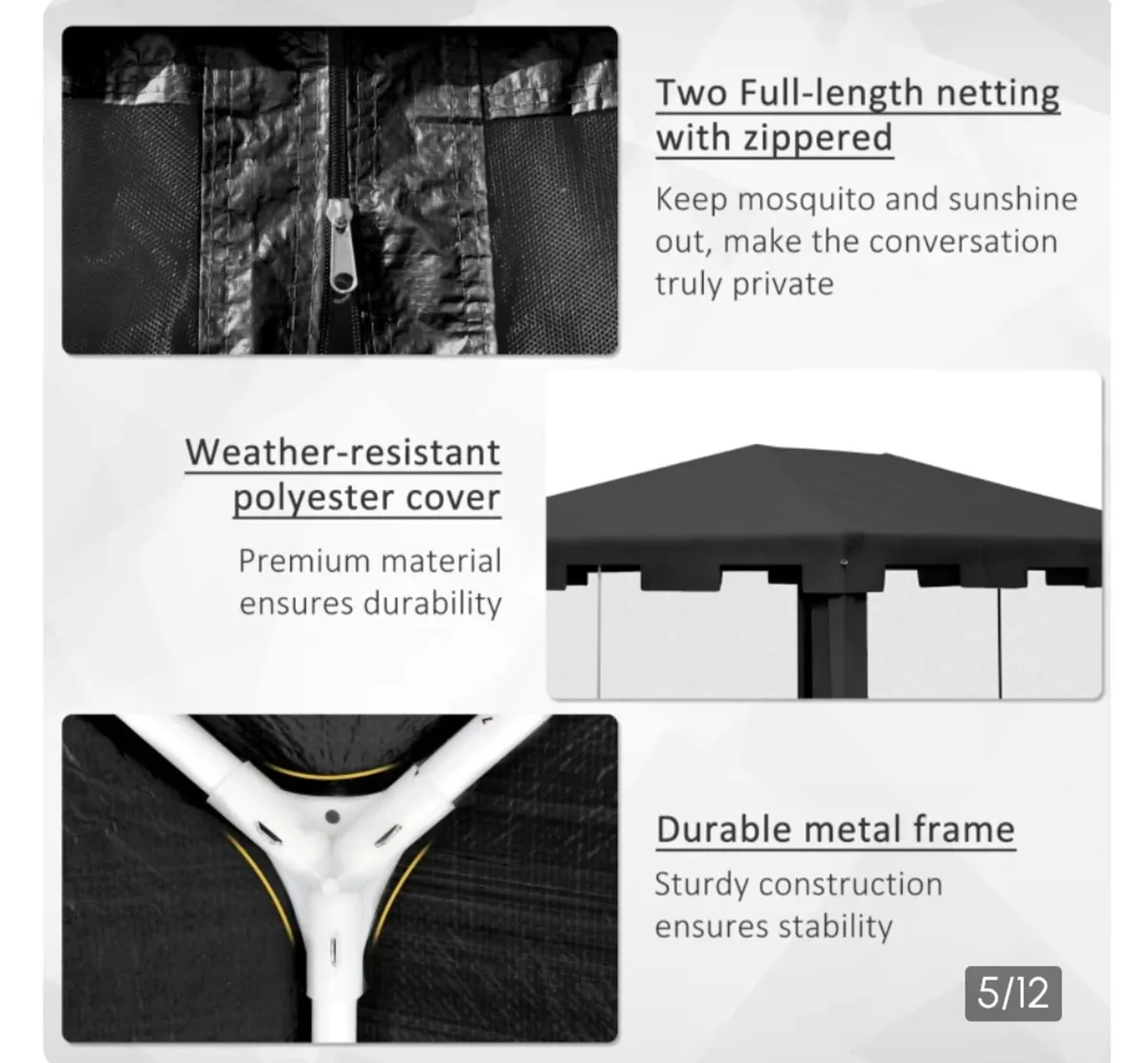 Garden gazebo/party tent 4mx3m - Image 3