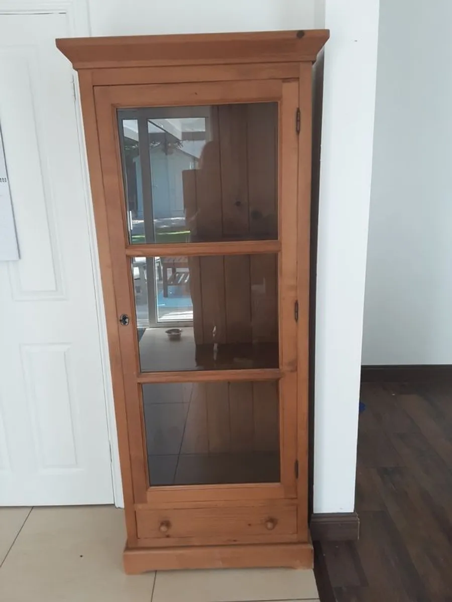 Tall Glass Cabinet - Image 1