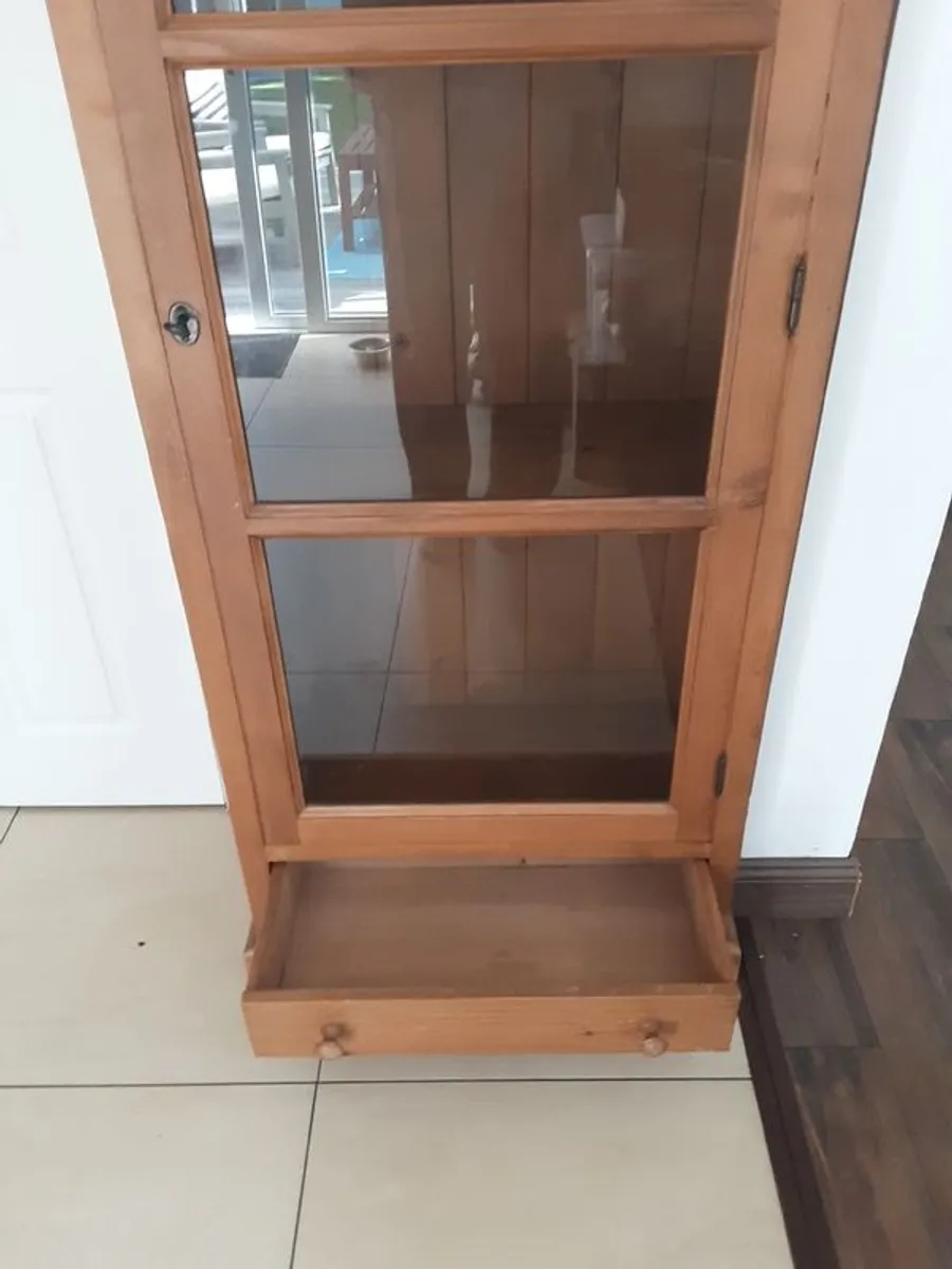 Tall Glass Cabinet - Image 2