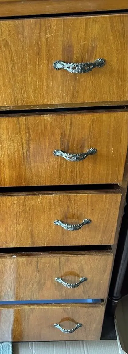 Vintage Mid-Century Chest of Drawers Teak Top - Image 4