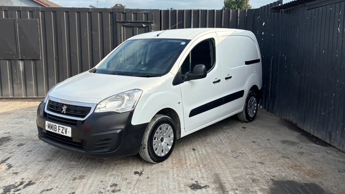 2018 Peugeot Partner Irish Reg 1 Years DOE - Image 1