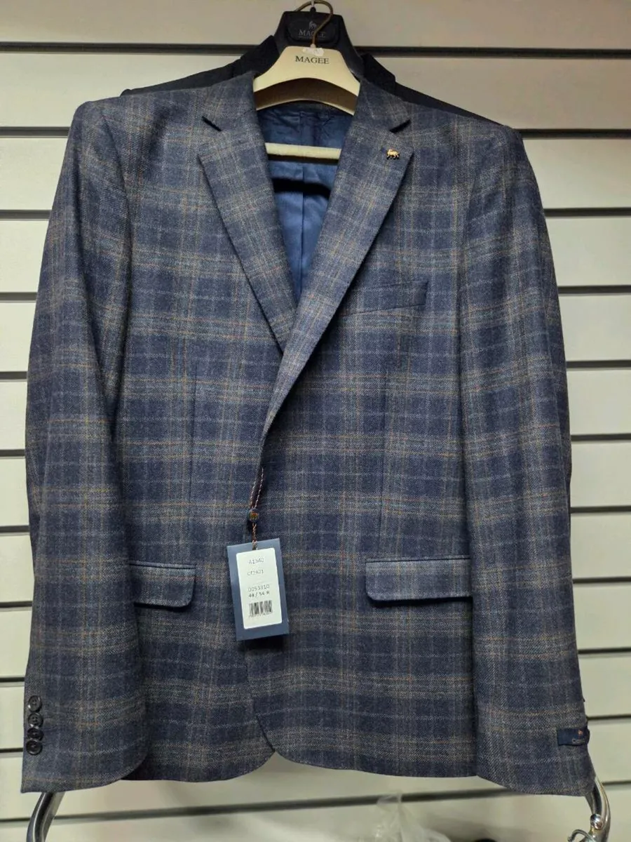 Magee fancy blue suit
