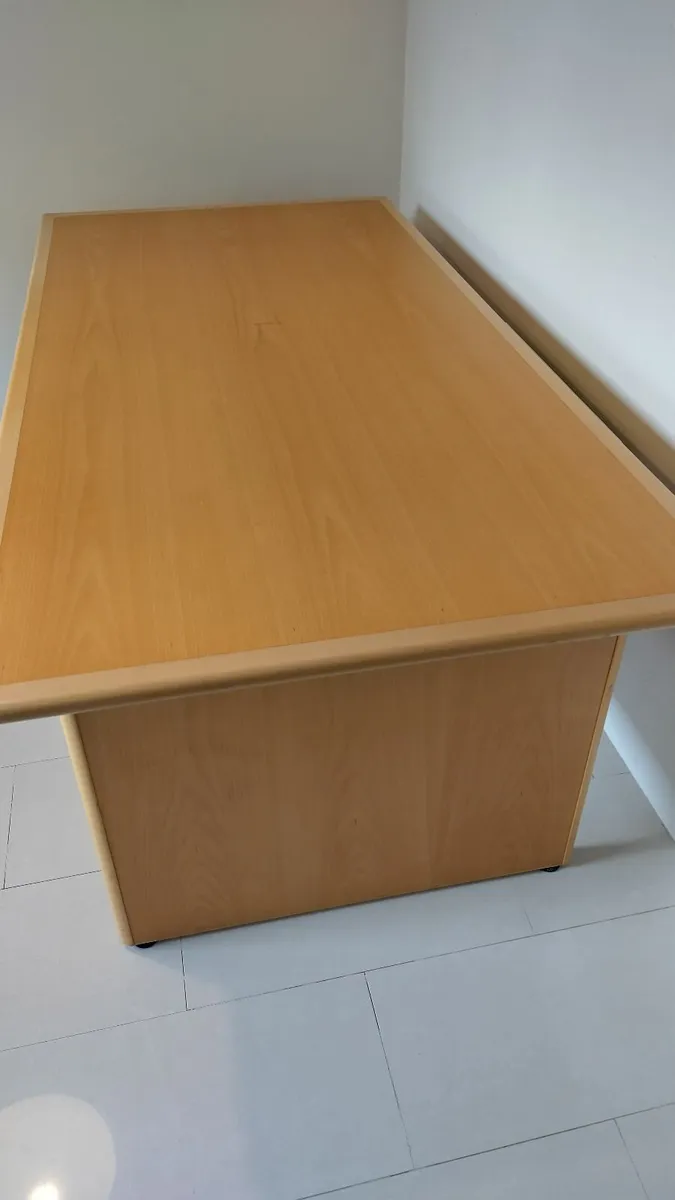 Large Office Desk and Pedestal - Image 4