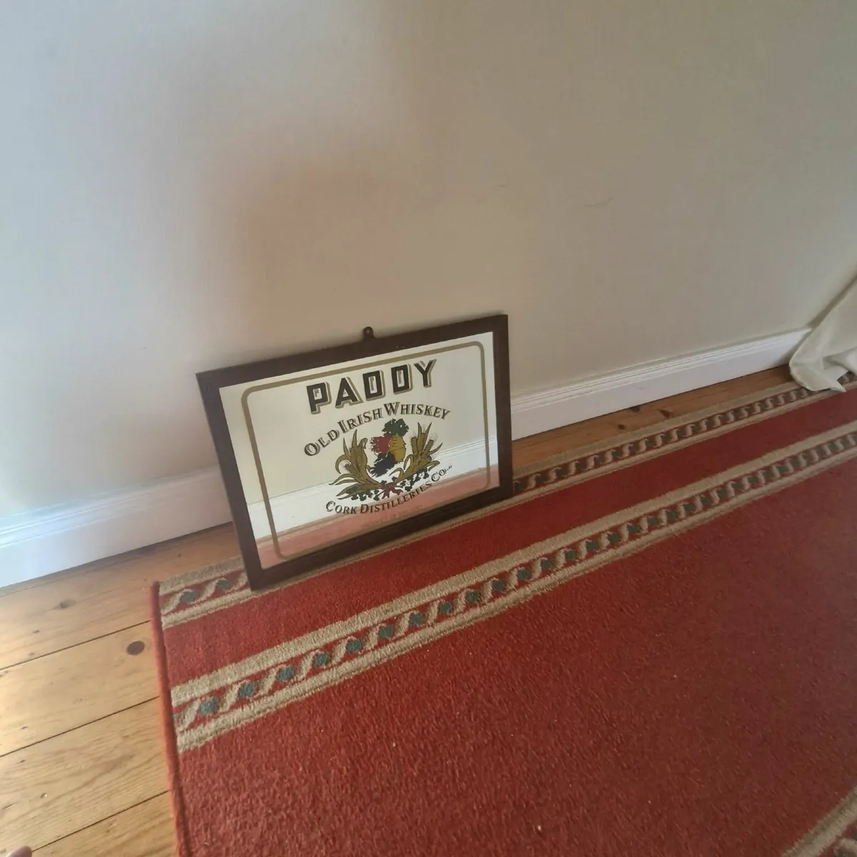 Vintage Paddy Old Irish Whiskey Mirror - Image 1