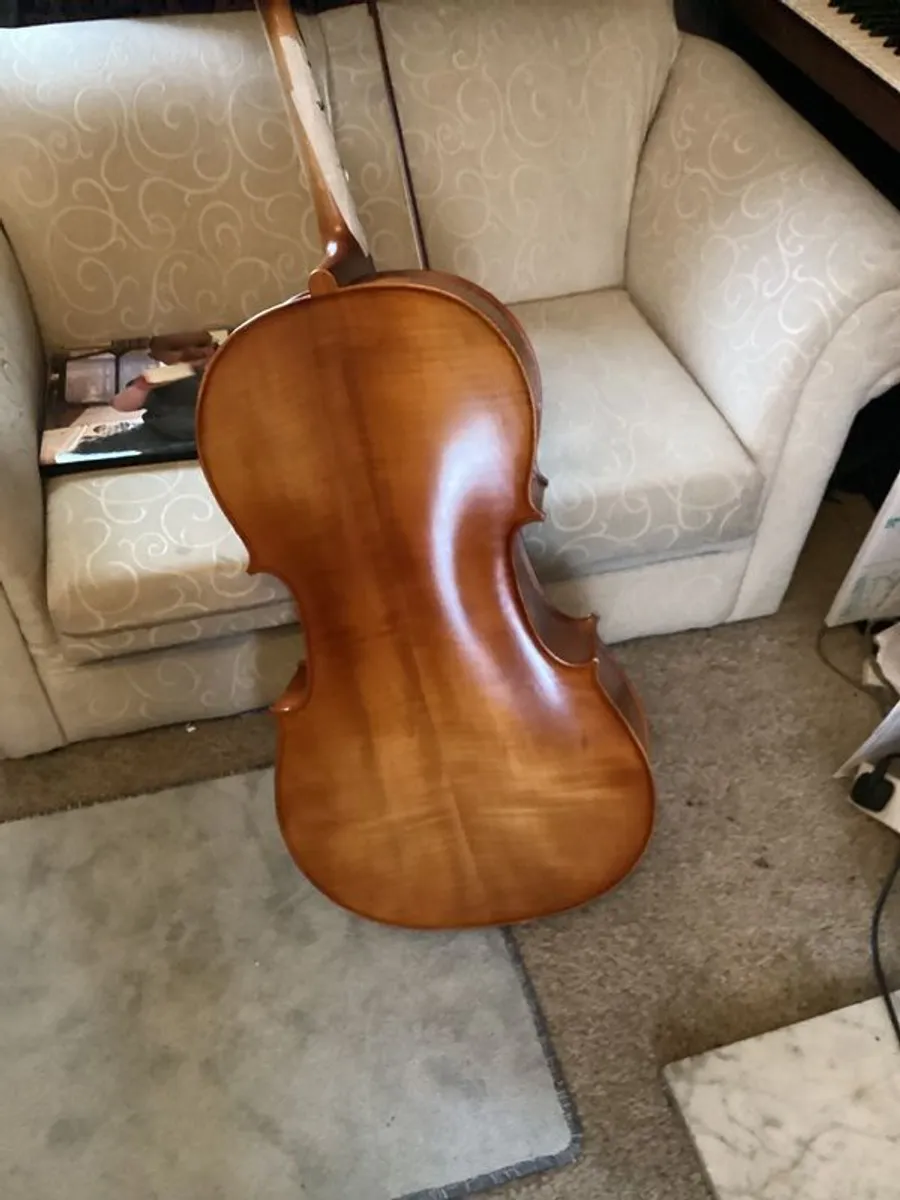 Acoustic 4/4 cello with hard case - Image 3