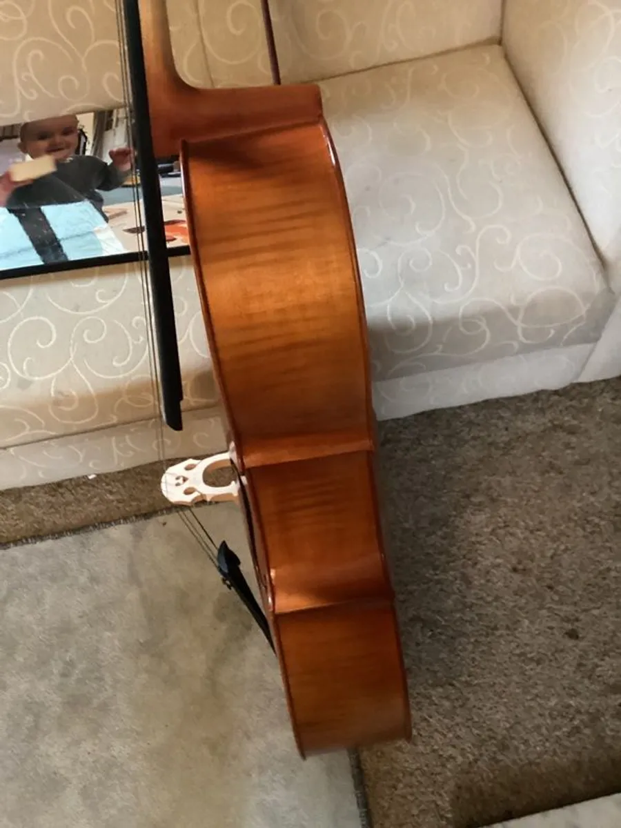 Acoustic 4/4 cello with hard case - Image 4