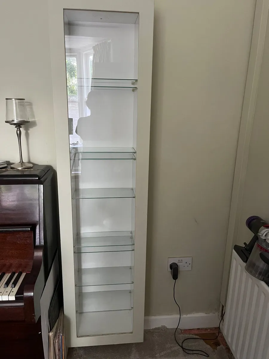 Glass front cabinet for sale - Image 1