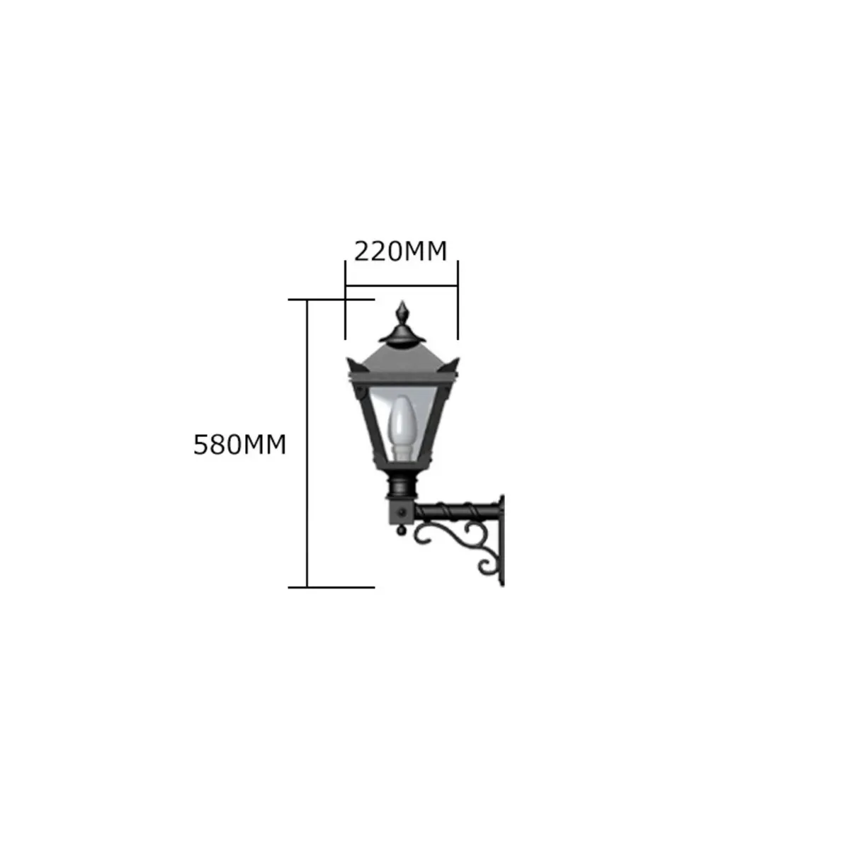 Cast iron wall lights Harte - Image 3