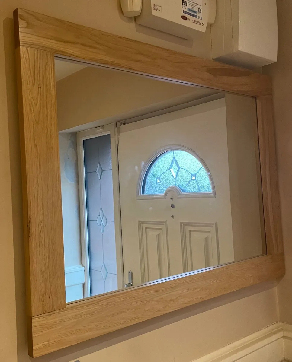 Solid Oak Mirror