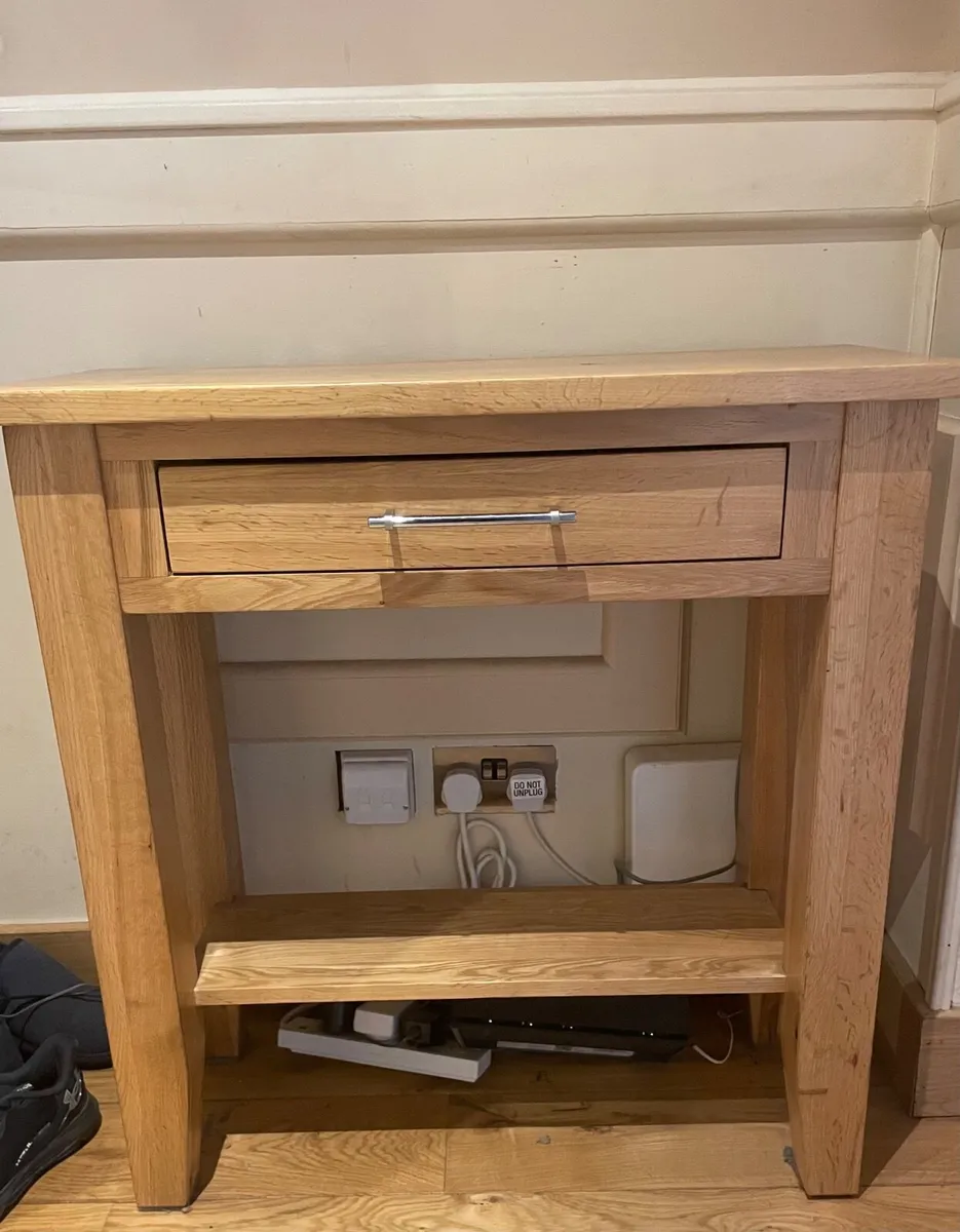 Solid Oak Hall Table - Image 1