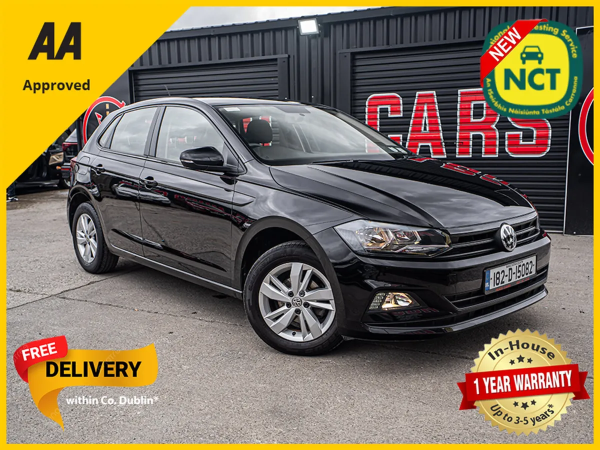 182 VW Polo 1.0tsi/57k kms/New NCT/1yr warranty - Image 1