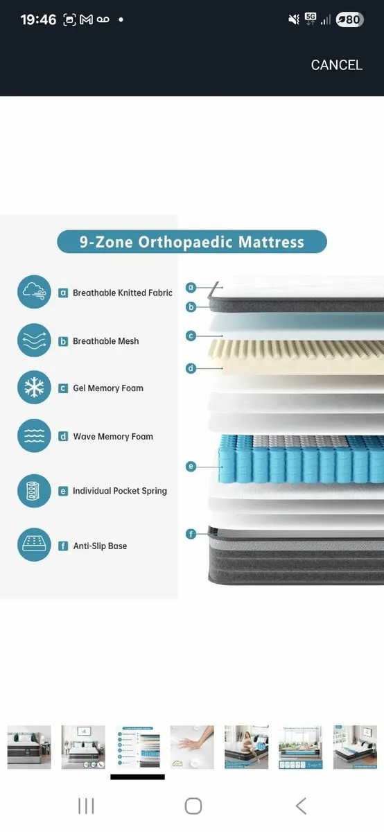 Double size bed and mattress in perfect condition - Image 2