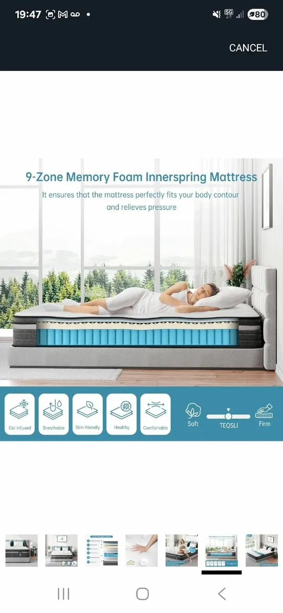 Double size bed and mattress in perfect condition - Image 3