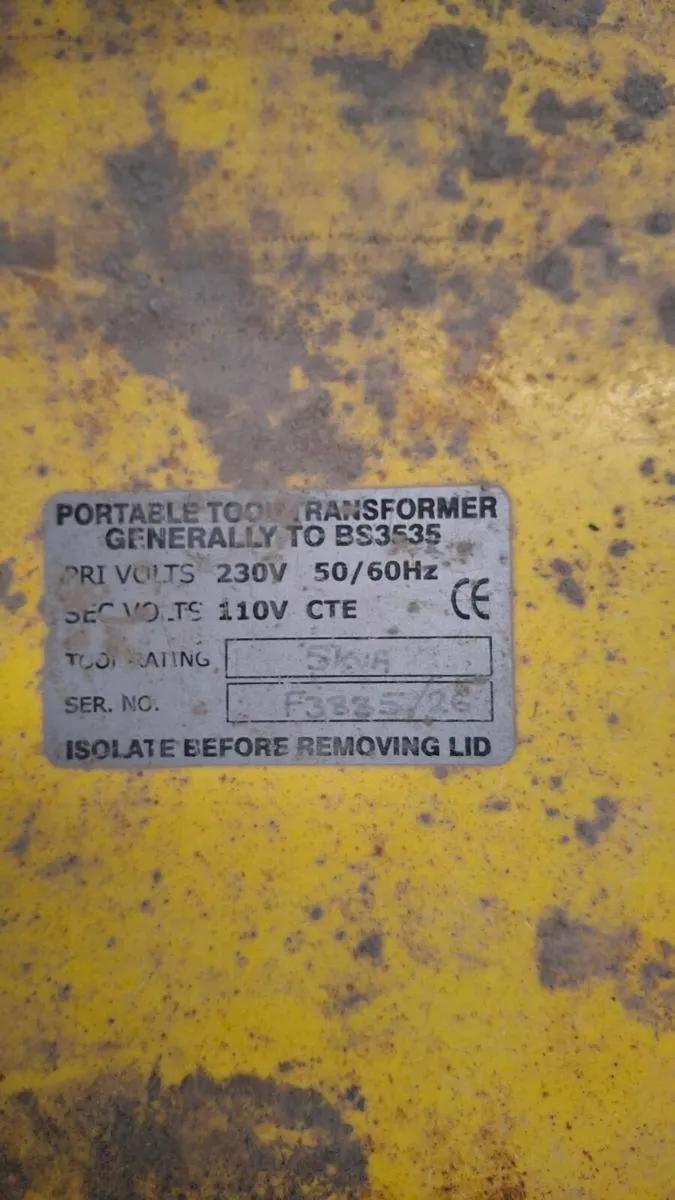 110v 5kva transformer + extension - Image 1