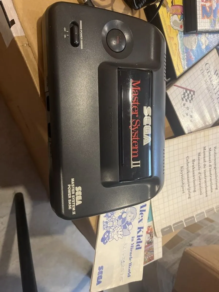 Sega Master System II with Controllers and 6 Games - Image 2