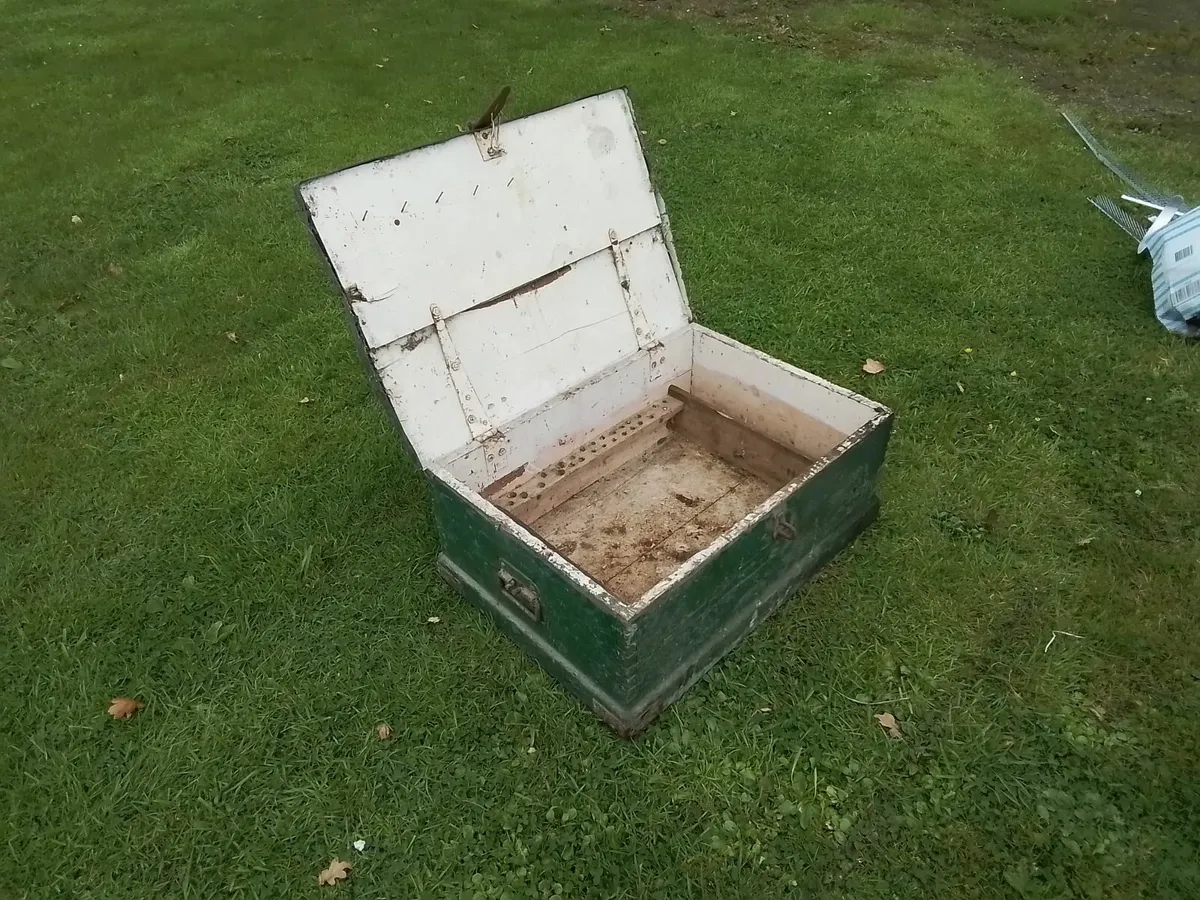 Antique timber box - Image 2