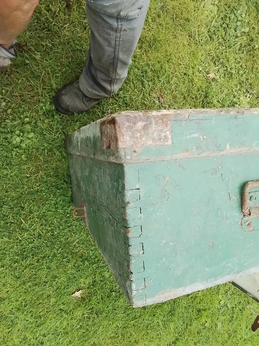 Antique timber box - Image 3