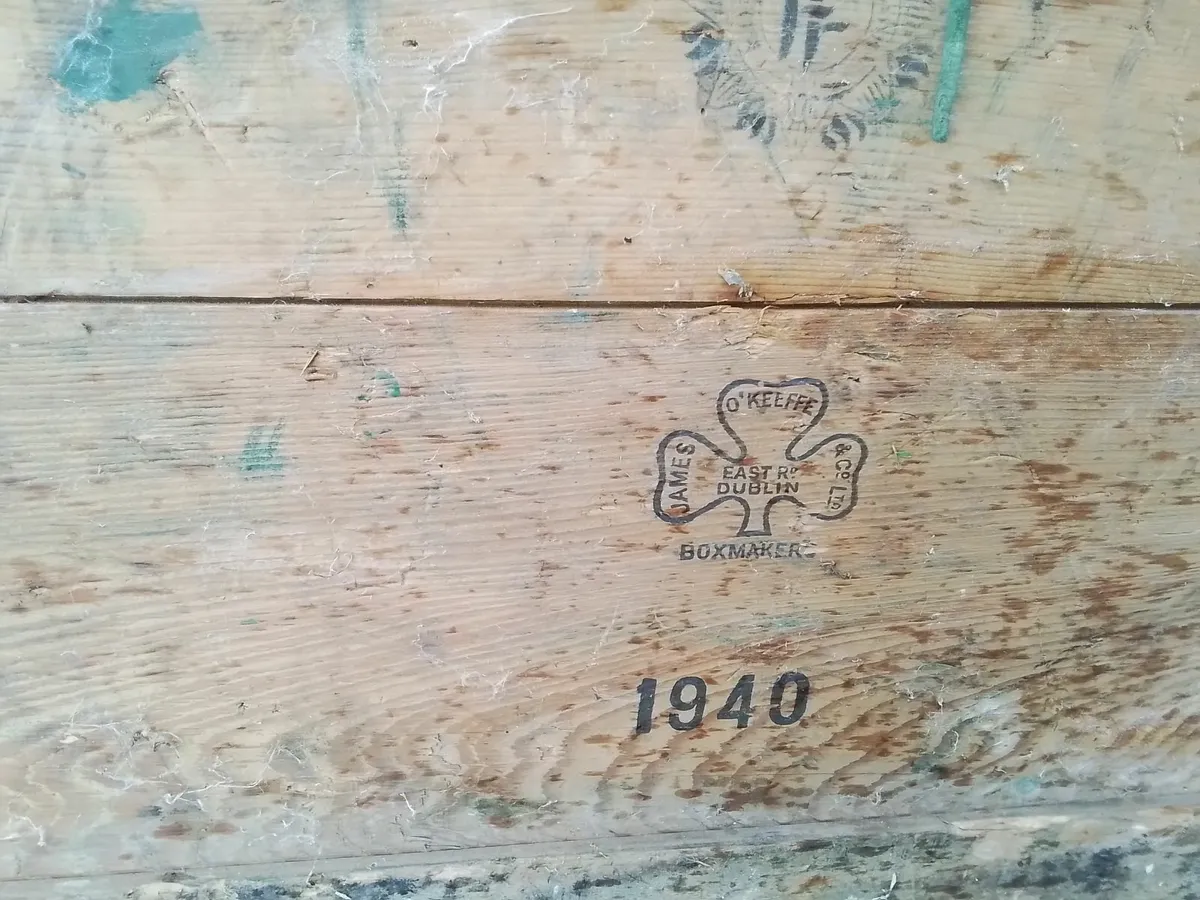 Antique timber box - Image 4