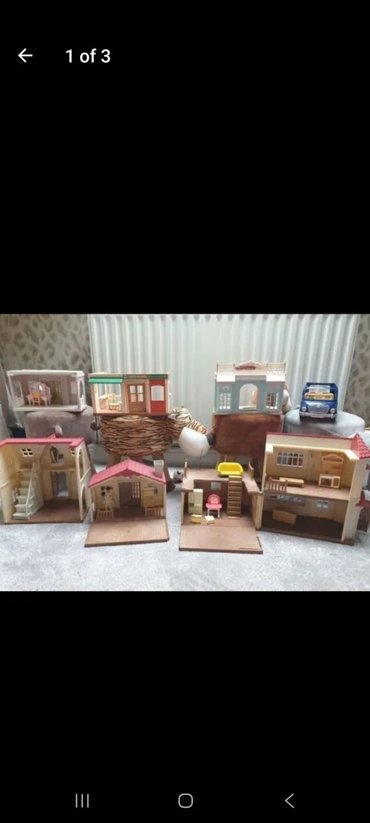 Sylvanian cottage car big toy bundle rrp 300