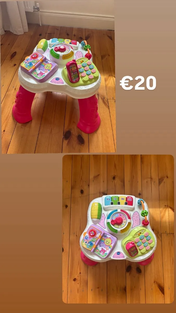 VTech Baby Play & Learn Activity Table Pink