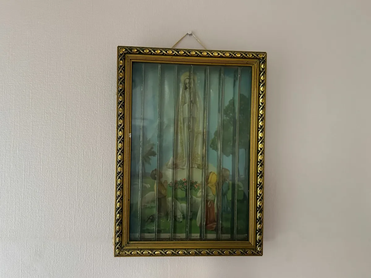 Antique Framed Tricenium View Changing Religious - Image 1