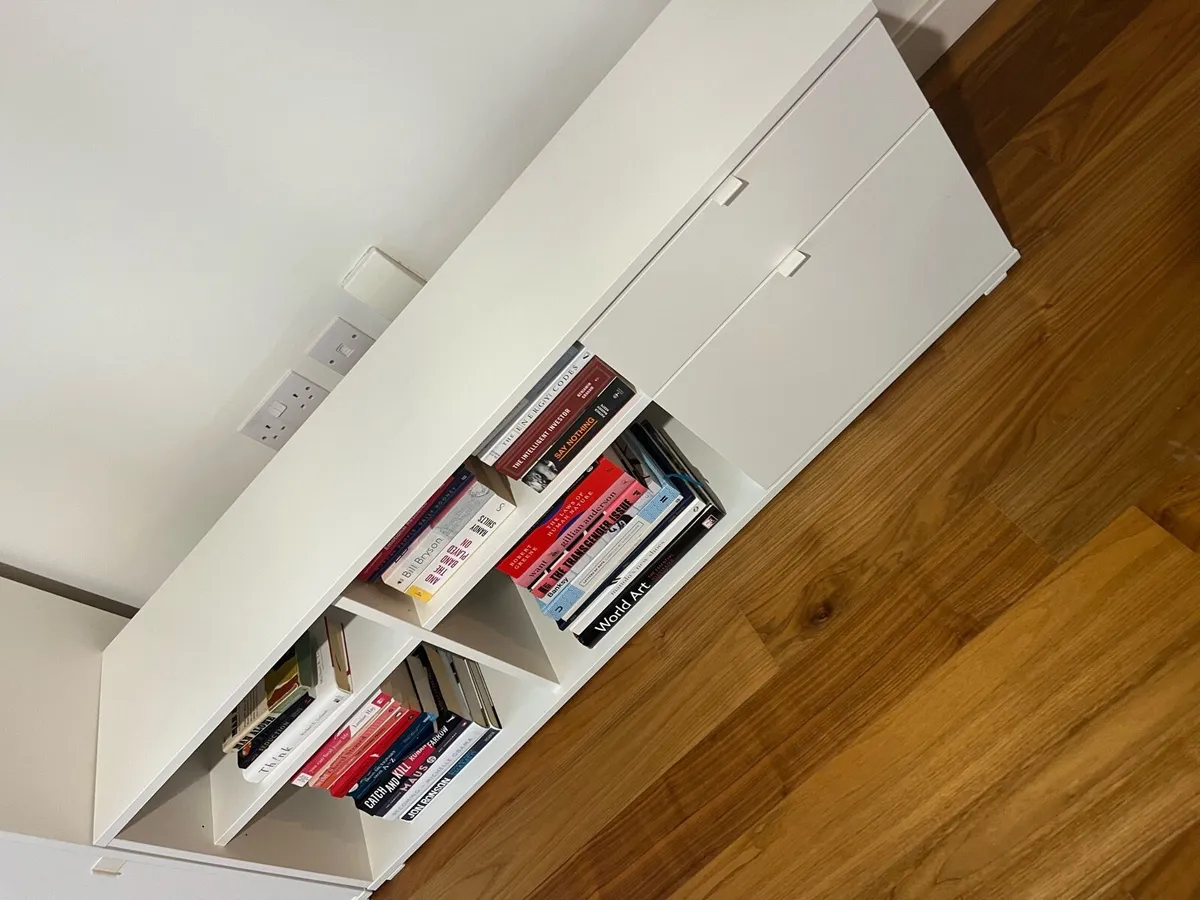 IKEA white TV stand - Image 3