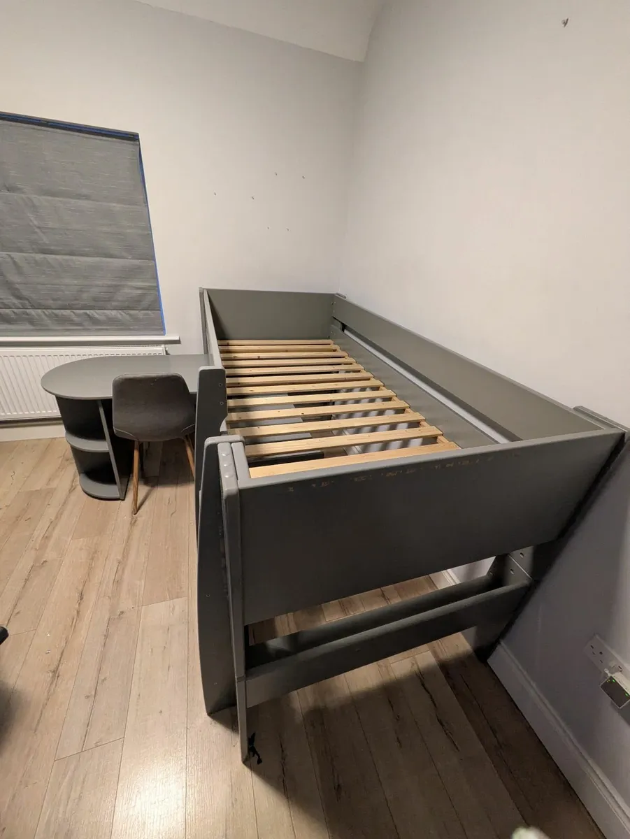 Bed - Mid Sleeper with Pull Out Desk and Shelf - Image 3